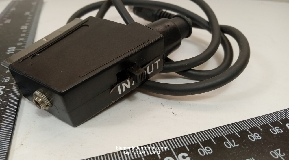 Bi-Directional SCART to S-Video Cable Adapter with Audio Jack IN/OUT Switch